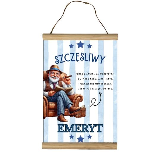 Dyplom na emeryturę życzenia - Szczęśliwy Emeryt - #3306-EM2