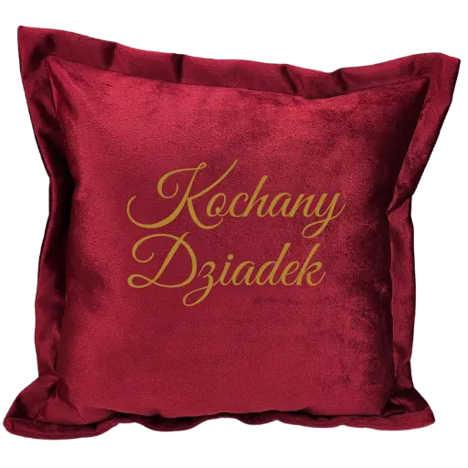 Poduszka dla Dziadka prezent dzień dziadka - Velvet #3380-KW-KD1