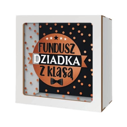 Skarbonka z okienkiem – Super Dziadek z klasą – dzień dziadka #3301D2