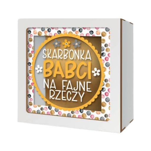 Skarbonka z okienkiem – Dziękuję Babciu że jesteś – dzień babci #3301B4
