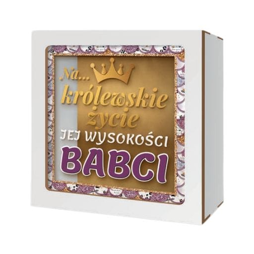 Skarbonka z okienkiem – Jej wysokość Babcia o złotym sercu – dzień babci #3301B2