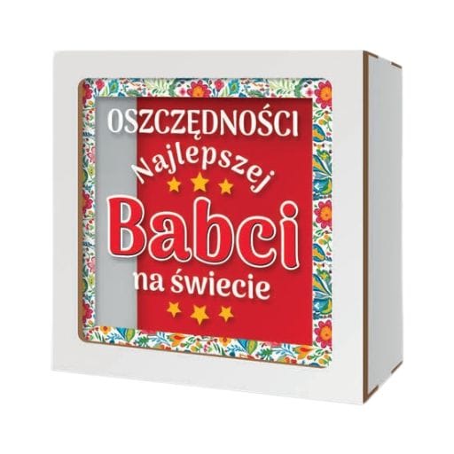 Skarbonka z okienkiem – Najlepsza Babcia na świecie – dzień babci #3301B1