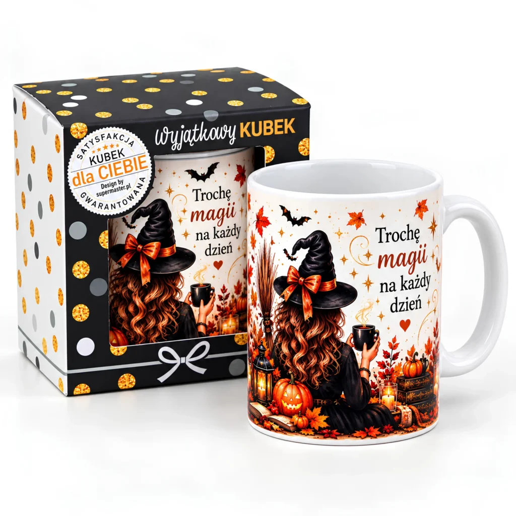 Kubek w opakowaniu na  Halloween - TROCHĘ MAGII NA KAŻDY DZIEŃ – #3309-H1