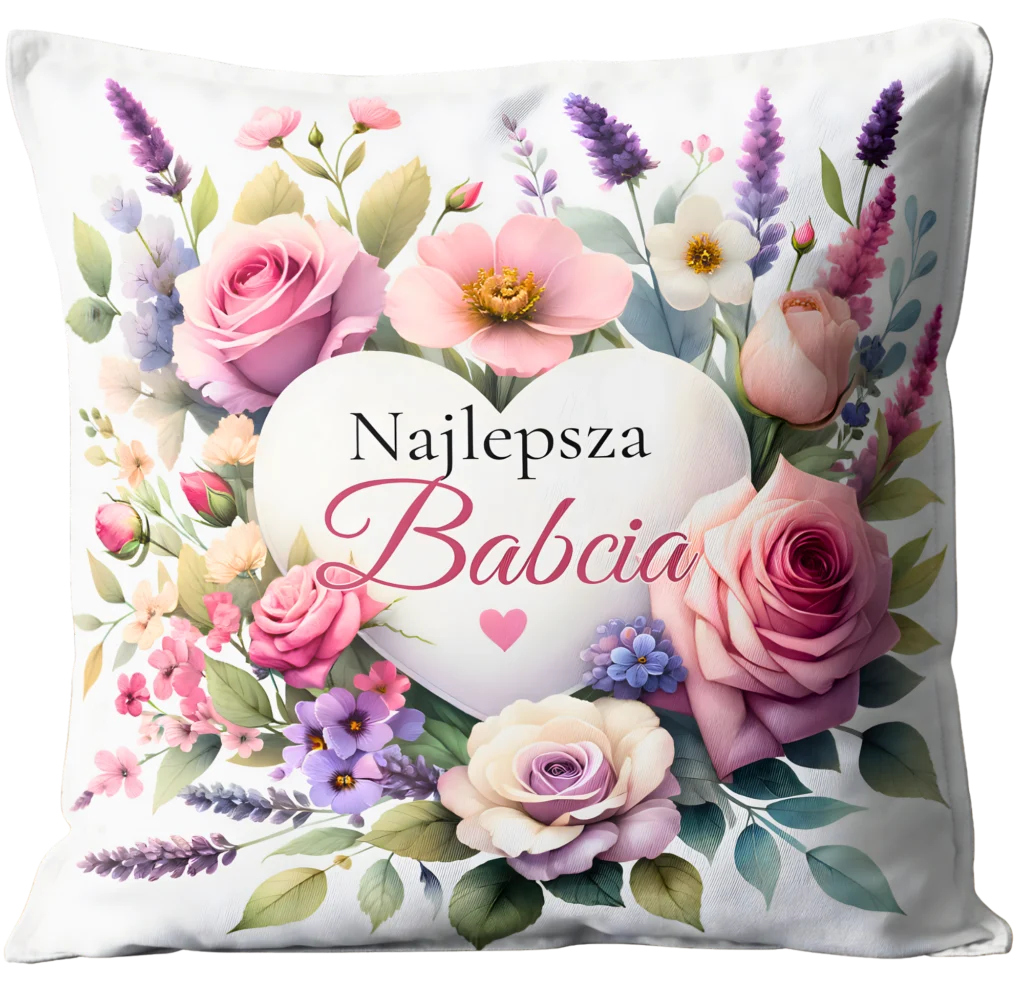 Poduszka dla Babci prezent dzień babci #3335B6