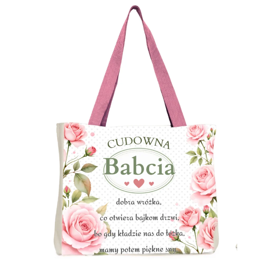 Torba na zakupy dla Babci prezent dzień babci #3333B7