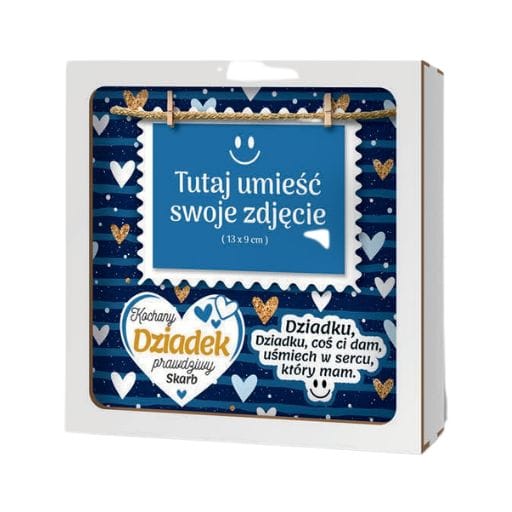 Ramka 3D na zdjęcie – Kochany Dziadek prawdziwy skarb – dzień dziadka #3329D3