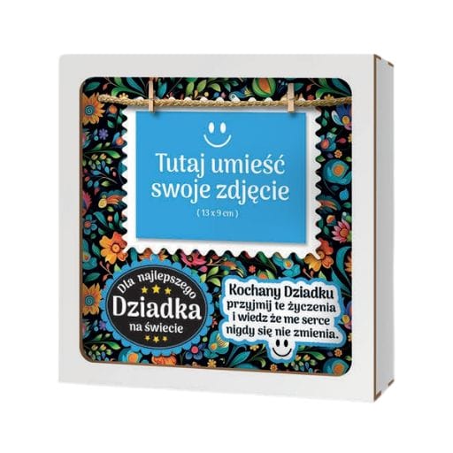 Ramka 3D na zdjęcie – Najlepszy Dziadek na świecie – dzień dziadka #3329D1
