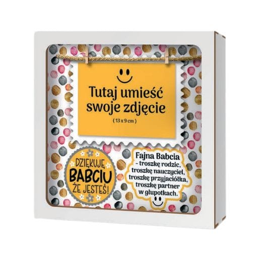 Ramka 3D na zdjęcie – Dziękuję Babciu że jesteś – dzień babci #3329B4