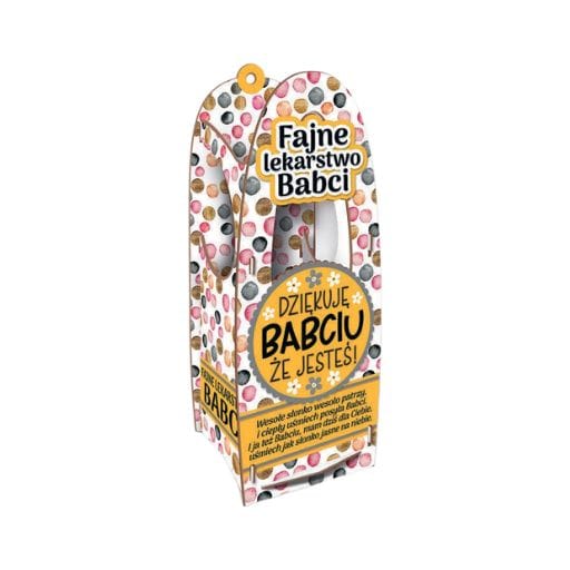 Skrzynka na eliksir nalewkę alkohol – Dziękuję Babciu że jesteś – dzień babci #3332B4