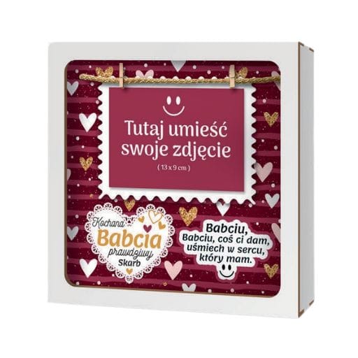 Ramka 3D na zdjęcie – Kochana Babcia prawdziwy skarb – dzień babci #3329B3