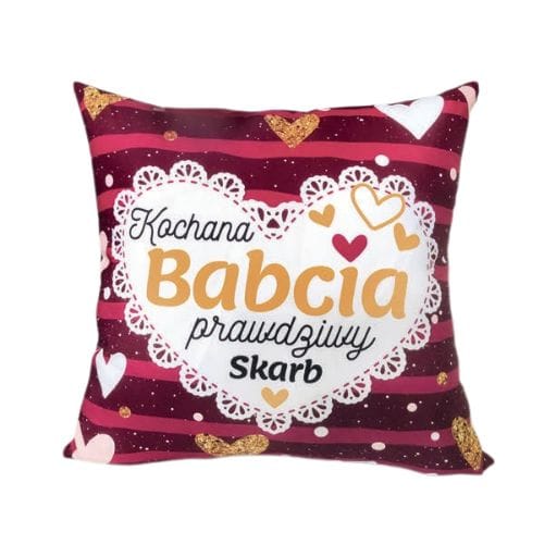 Poduszka – Kochana Babcia prawdziwy skarb – dzień babci #3335B3