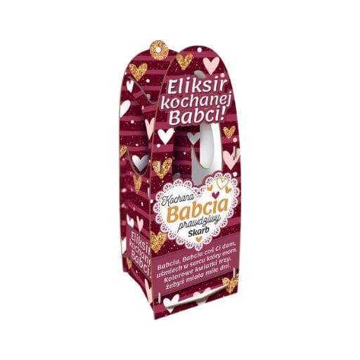 Skrzynka na eliksir nalewkę alkohol – Kochana Babcia prawdziwy skarb – dzień babci #3332B3
