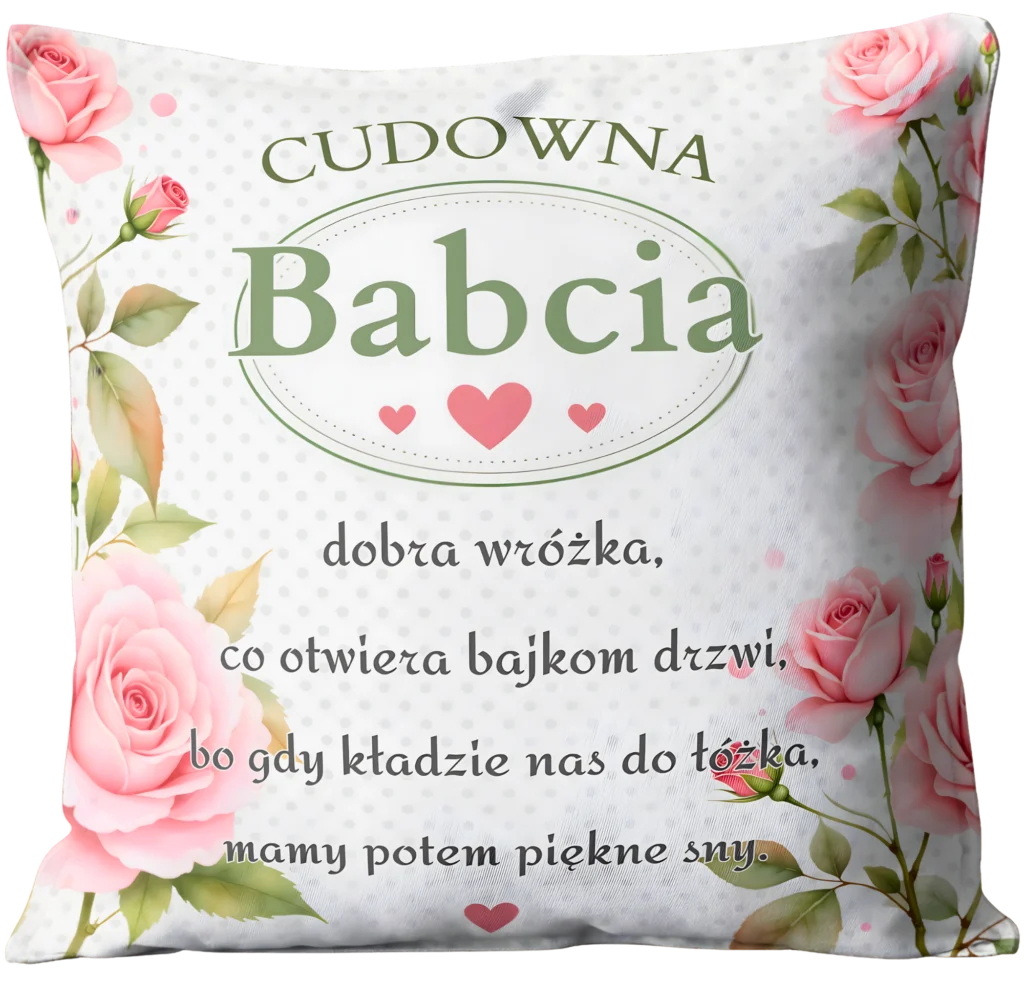 Poduszka dla Babci prezent dzień babci #3335B7
