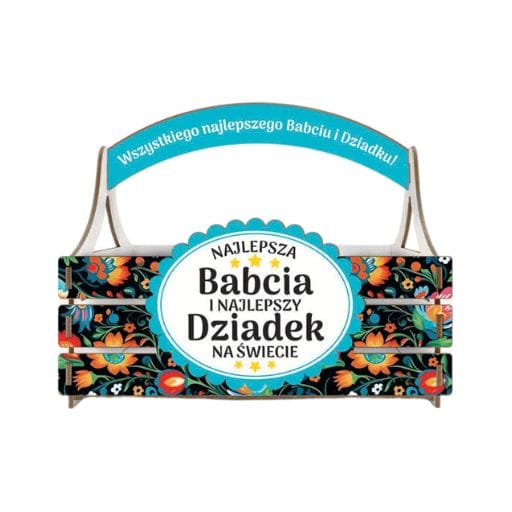 Koszyczek – Najlepsza Babcia i Najlepszy Dziadek na świecie – dzień babci i dziadka #3330BD1