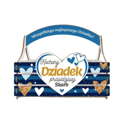 Koszyczek – Kochany Dziadek prawdziwy skarb – dzień dziadka #3330D3
