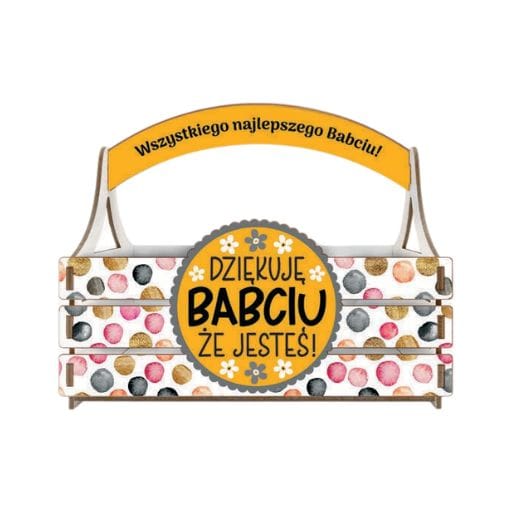 Koszyczek – Dziękuję Babciu że jesteś – dzień babci #3330B4