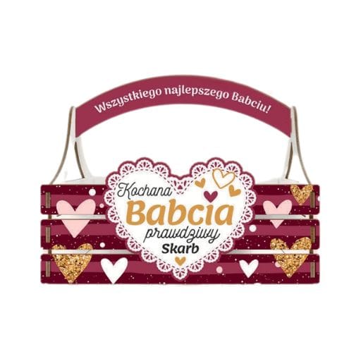 Koszyczek – Kochana Babcia prawdziwy skarb – dzień babci #3330B3