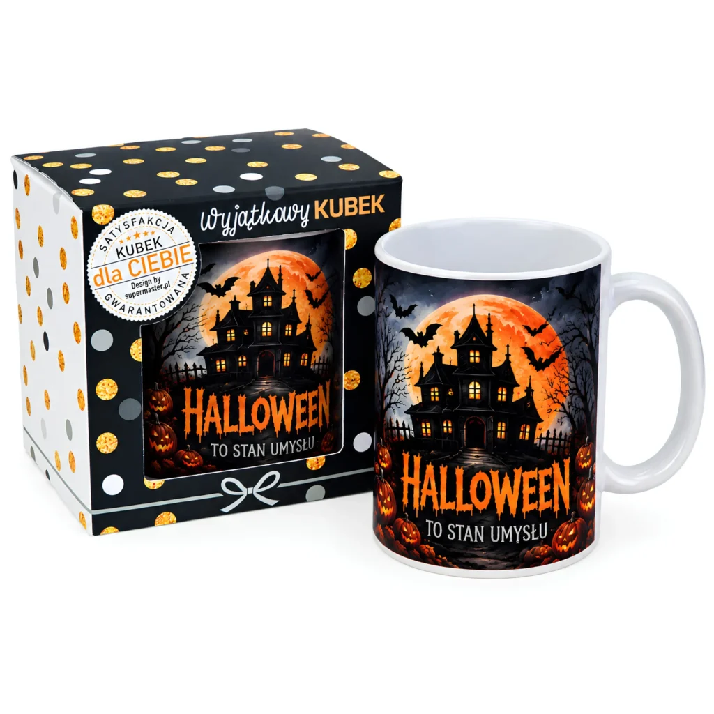 Kubek w opakowaniu na  Halloween - HALLOWEEN TO STAN UMYSŁU – #3309-H3