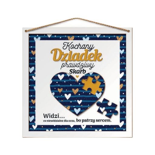 Obrazek Puzzle 3D – Kochany Dziadek prawdziwy skarb – dzień dziadka #3314D3