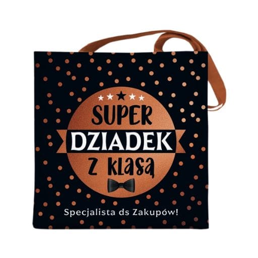 Torba na zakupy – Super Dziadek z klasą – dzień dziadka #3333D2