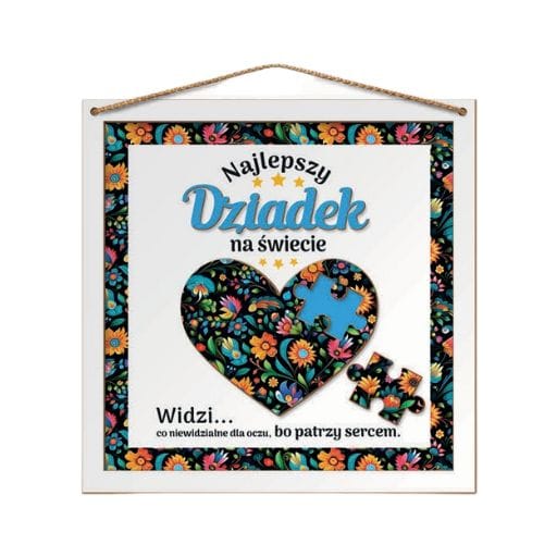 Obrazek Puzzle 3D – Najlepszy Dziadek na świecie – dzień dziadka #3314D1