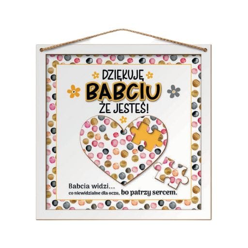 Obrazek Puzzle 3D – Dziękuję Babciu że jesteś – dzień babci #3314B4