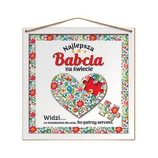 Obrazek Puzzle 3D – Najlepsza Babcia na świecie – dzień babci #3314B1
