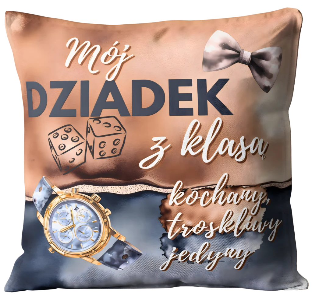 Poduszka dla Dziadka prezent dzień dziadka #3335D4
