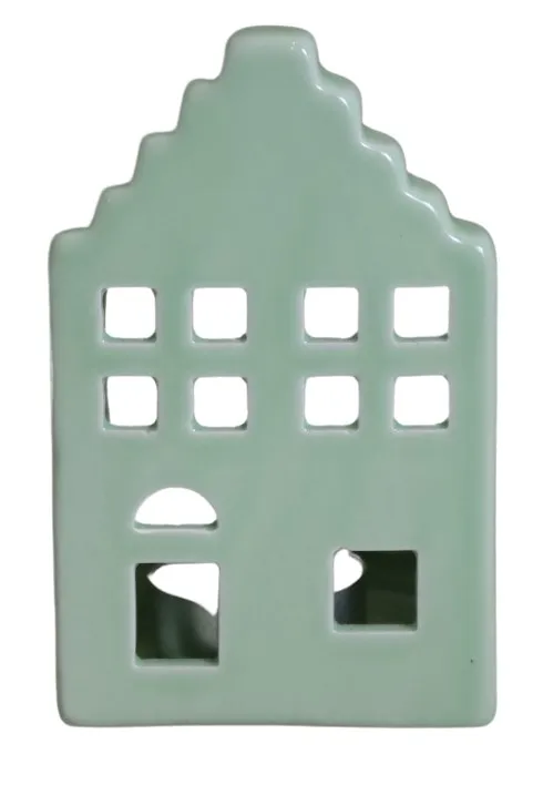 DOMEK CERAMICZNY NA T-LIGHT MIĘTOWY 80307 - ZESTAW 3 SZT