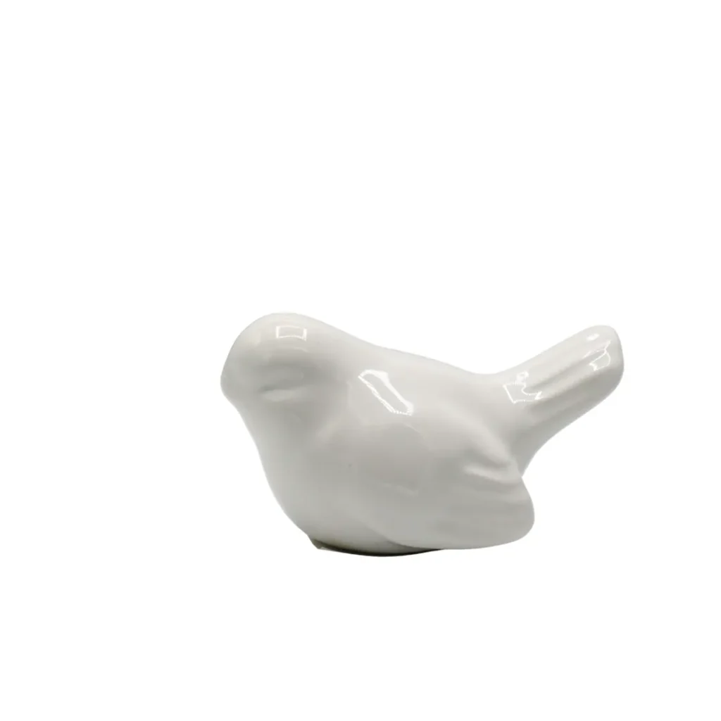 PTASZEK CERAMICZNY BIAŁY MAŁY 93529 - ZESTAW 12 szt