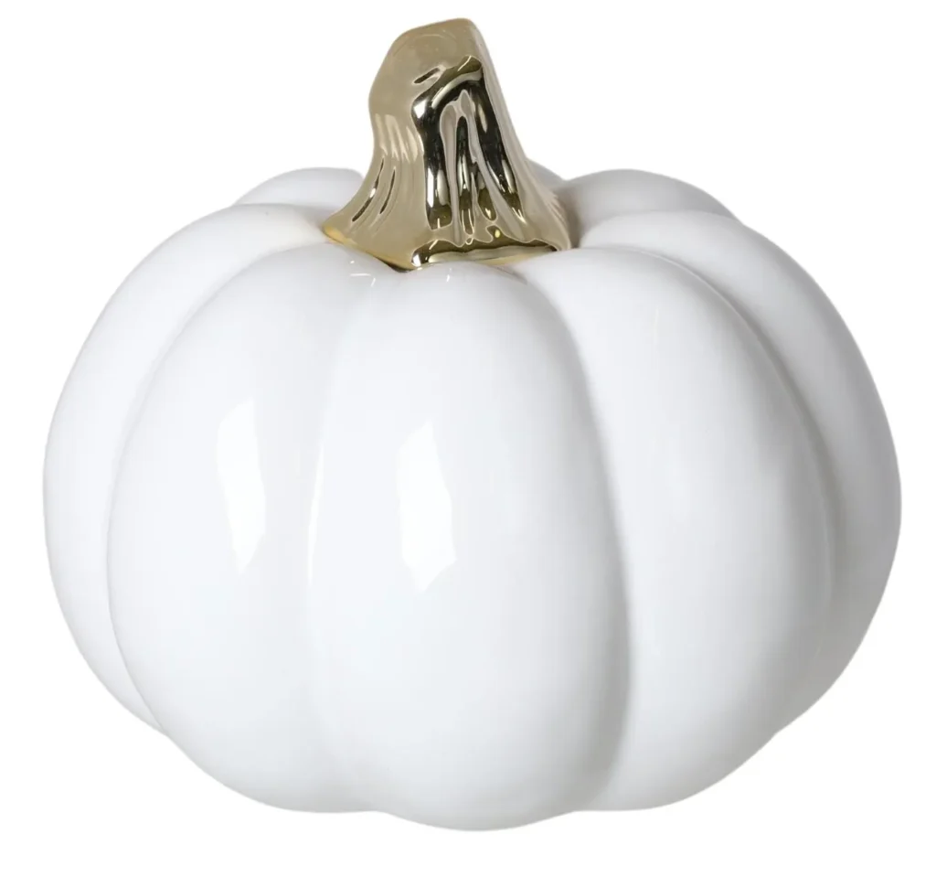 DYNIA CERAMICZNA BIAŁO-ZŁOTA ŚREDNIA 87481 ZESTAW 3 SZT
