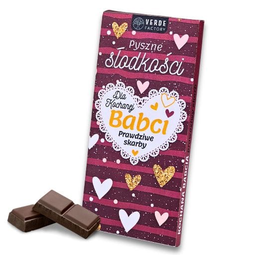 Czekolada - Kochana Babcia prawdziwy skarb - dzień babci  #3352B3