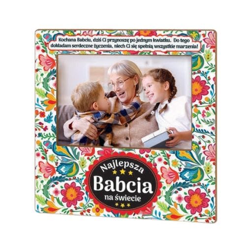 Ramka na zdjęcie – Najlepsza Babcia na świecie – dzień babci #3310B1