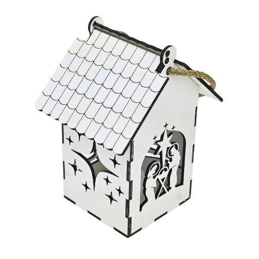 Lampion Domek LED na Roraty duży 24 cm LA007